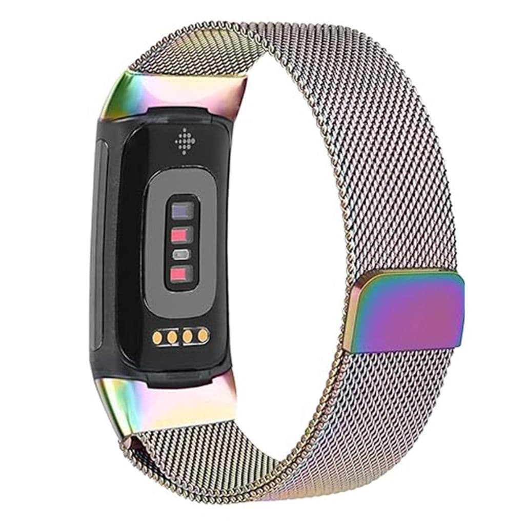 KALEBOL Fitbit Charge 6/5 Klockarmband i rostfritt stål - Flerfärgad