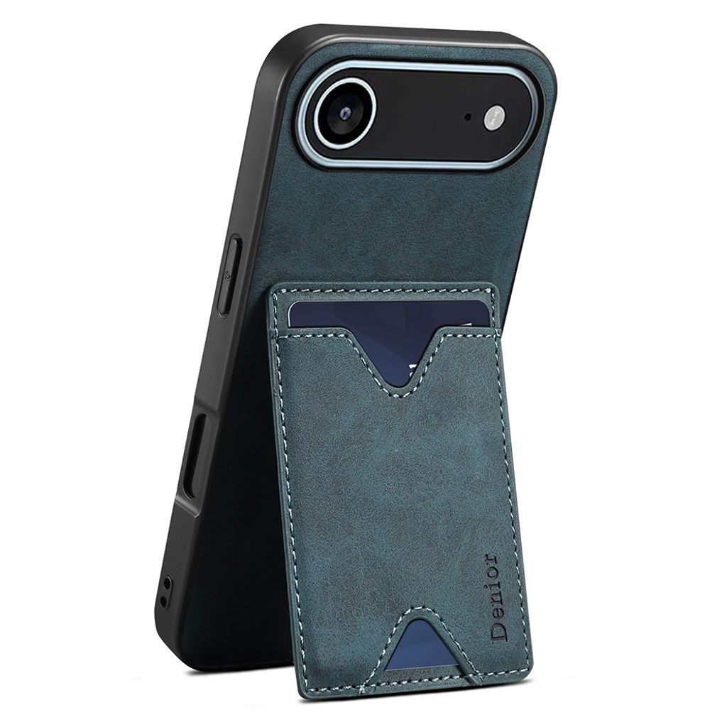 DENIOR iPhone Air Skal med stativ - Blå