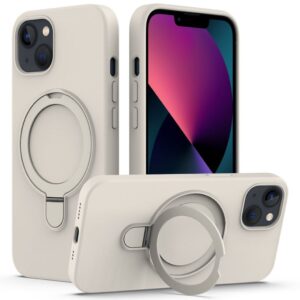 iPhone 14 Plus MagSafe Skal med ringställ - Antikvit