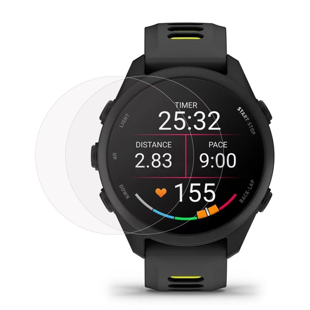 Garmin Forerunner 170 Skärmskydd i härdat glas 2-pack - Transparent