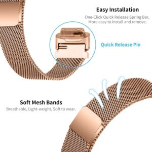Fitbit Inspire 3 Klockarmband i rostfritt stål - Roséguld