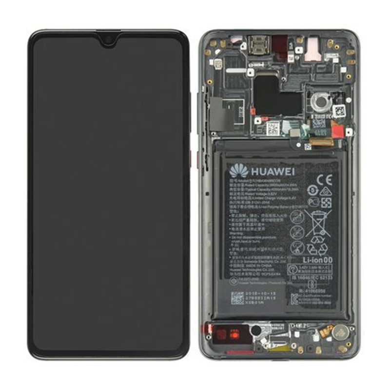 Huawei Mate 20 Skärm med LCD-display - Svart