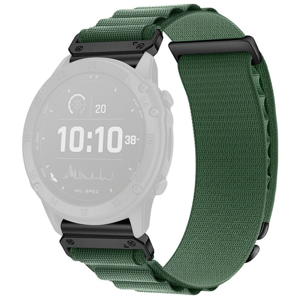 Garmin Fenix 8 Pro/Quatix 8 51mm Sportarmband i nylon - Grön