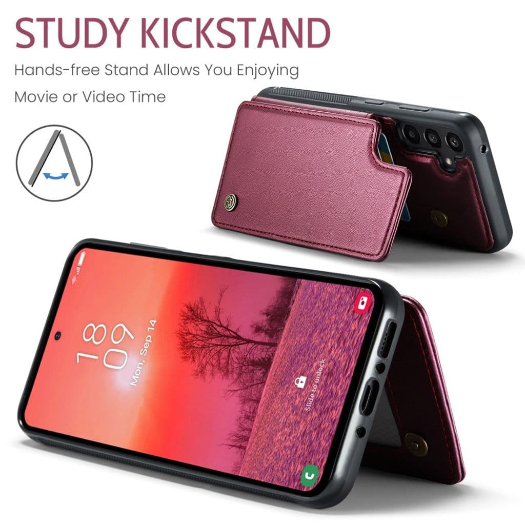 CASEME Samsung Galaxy A36 5G Skal med RFID-blockering - Röd - Bild 7