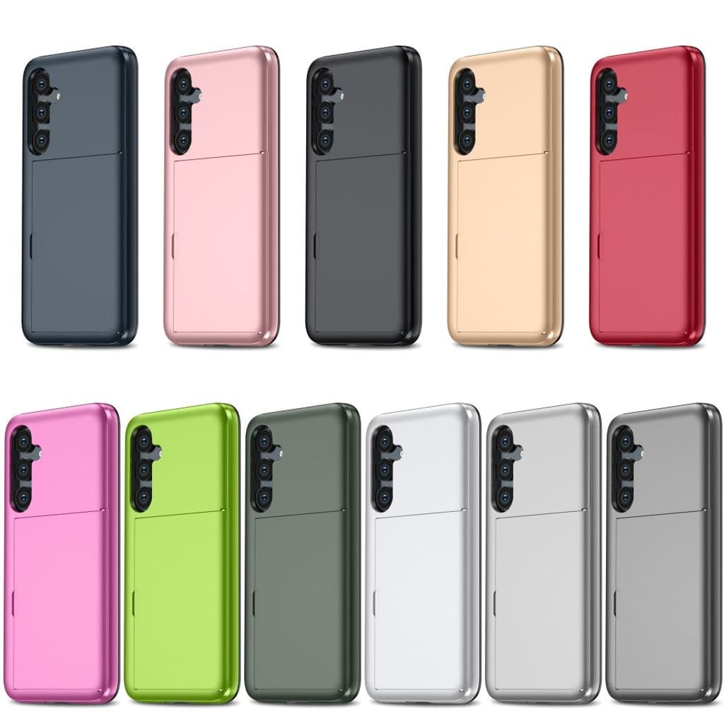 Samsung Galaxy S24 FE Skal med korthållare - Rosa