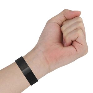 Fitbit Versa 4 / Sense 2 Klockarmband i rostfritt stål, Storlek S - Svart