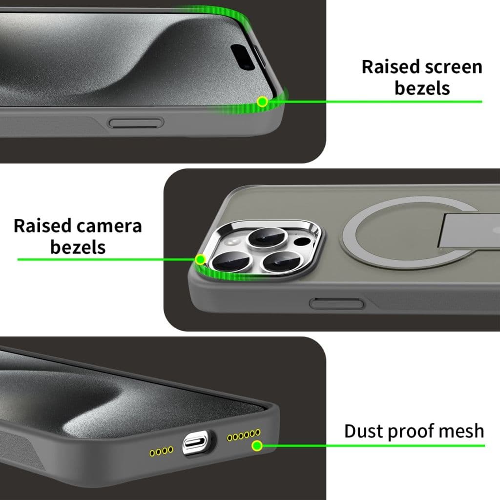 iPhone 14 Pro Max Skal MagSafe-kompatibel Stativ - Rosa - Bild 7