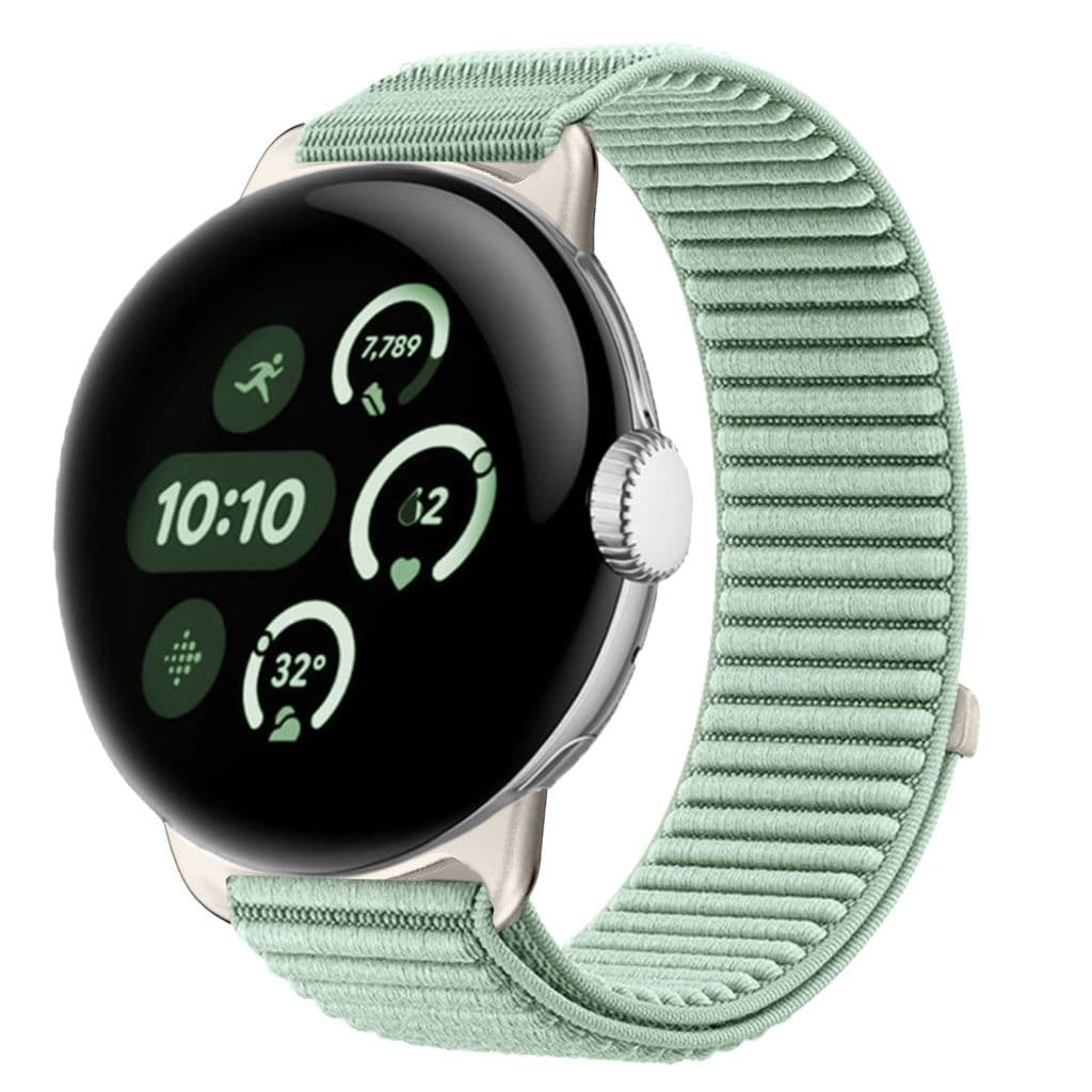 Google Pixel Watch 4 45 mm etc. Klockarmband i nylon - grönt - Bild 2