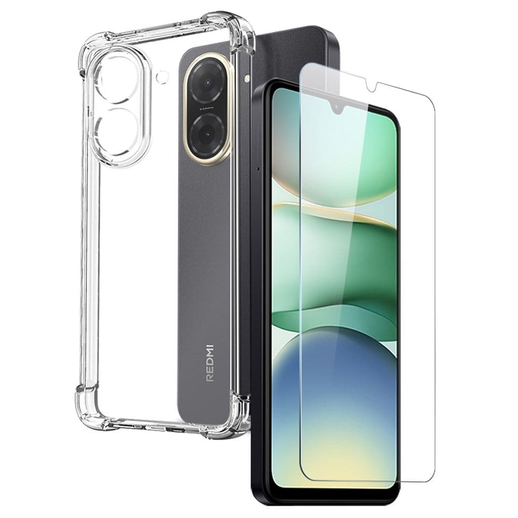 NORTHJO Xiaomi Redmi A5 4G/Poco C71 4G Skal med Skärmskydd - Transparent