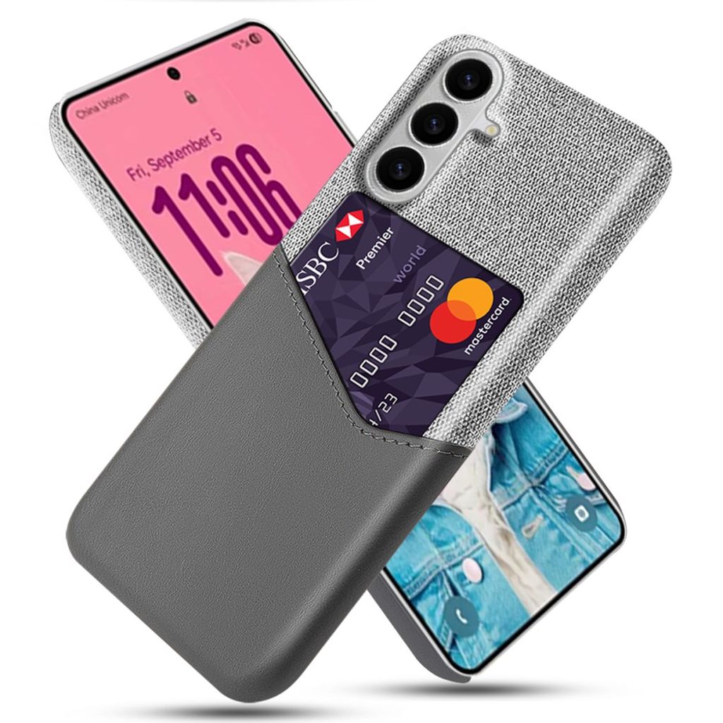 Samsung Galaxy S26 / S26 Pro Skal med Kortfack - Grå