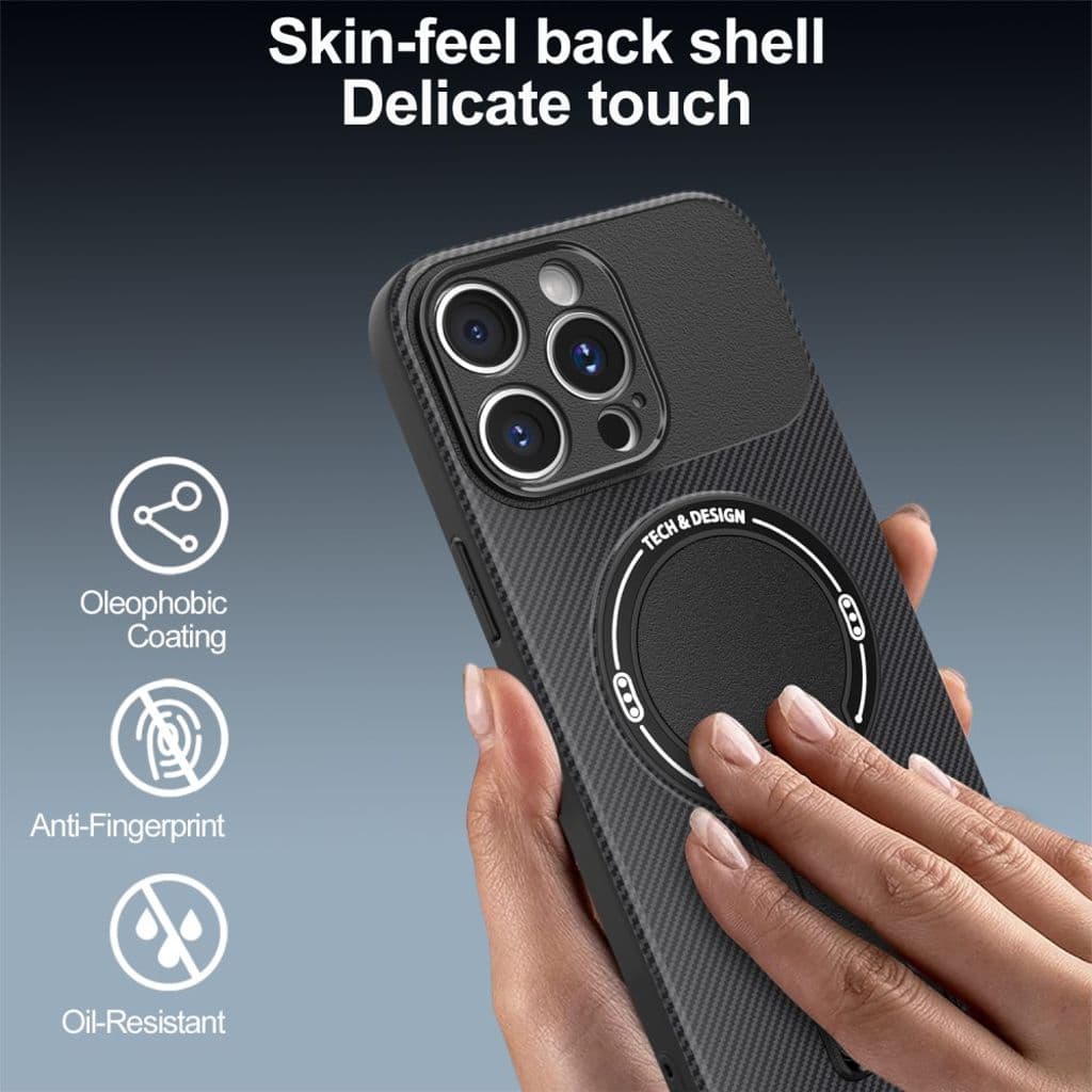 iPhone 12 Pro Skal med Stativ - Brun - Bild 3