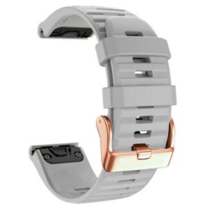 Garmin Fenix ​​7S/6S/5S/Instinct 2S etc. Silikon Klockarmband - Grå