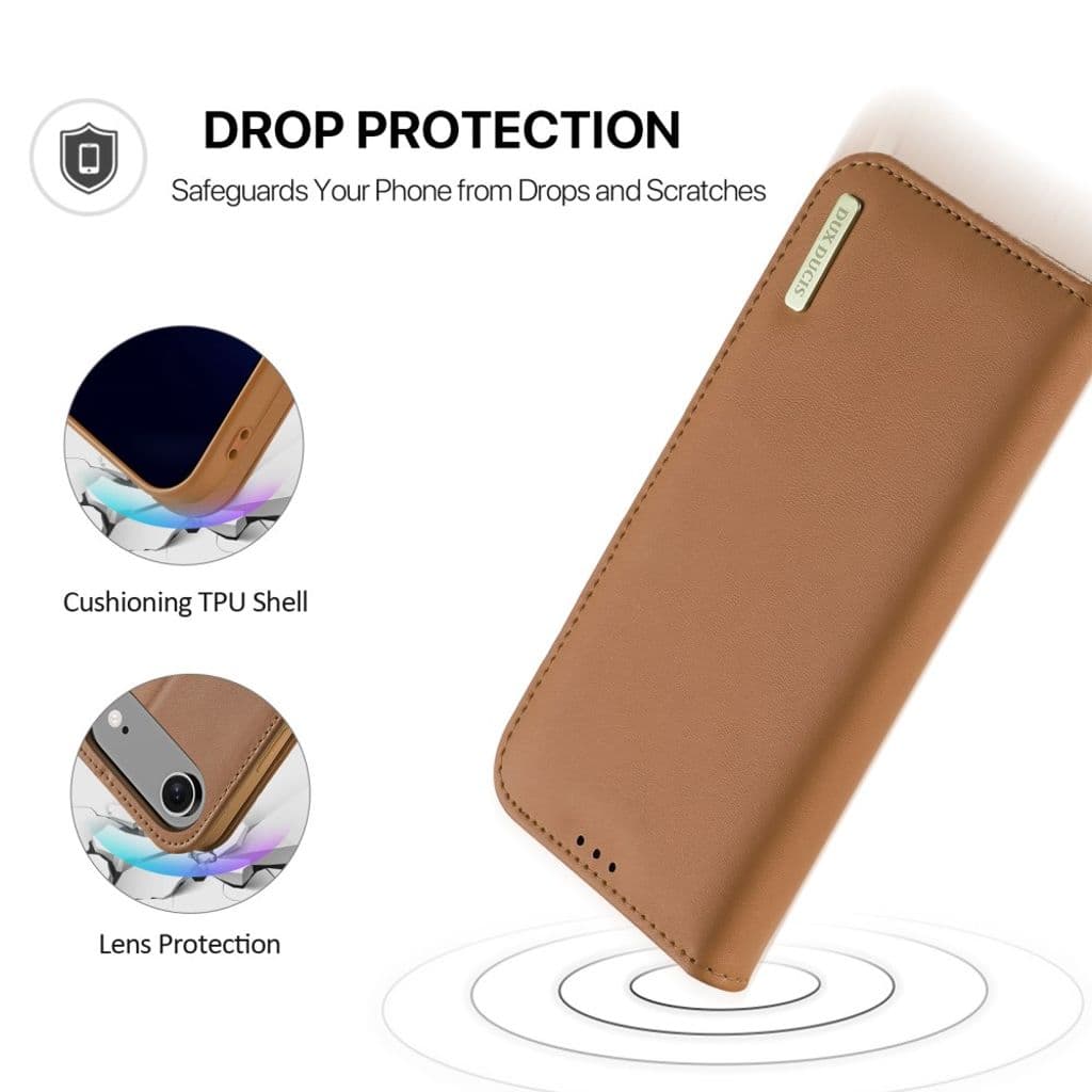 DUX DUCIS iPhone Air Fodral i Läder - Brun - Bild 5