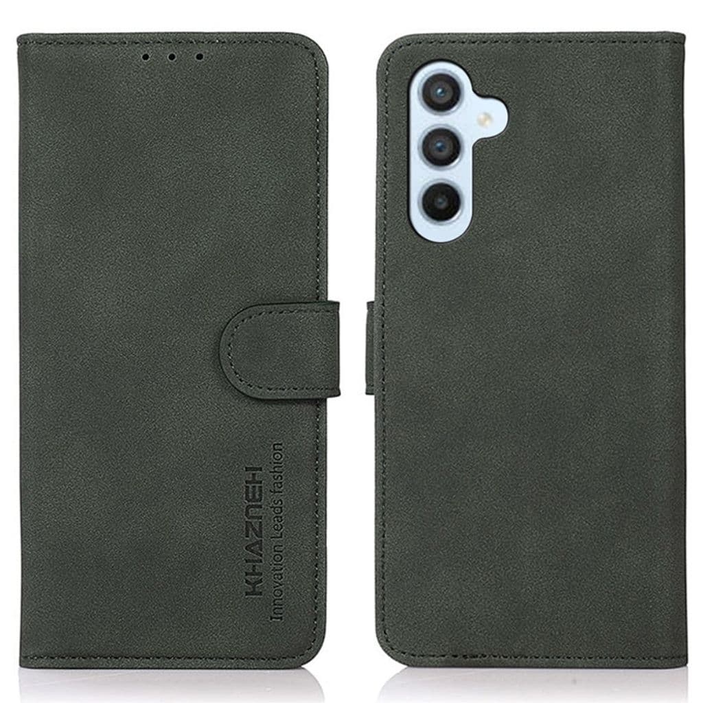 KHAZNEH Galaxy A35 5G Fodral – TPU+PU Läder – Plånboksställ – Grön