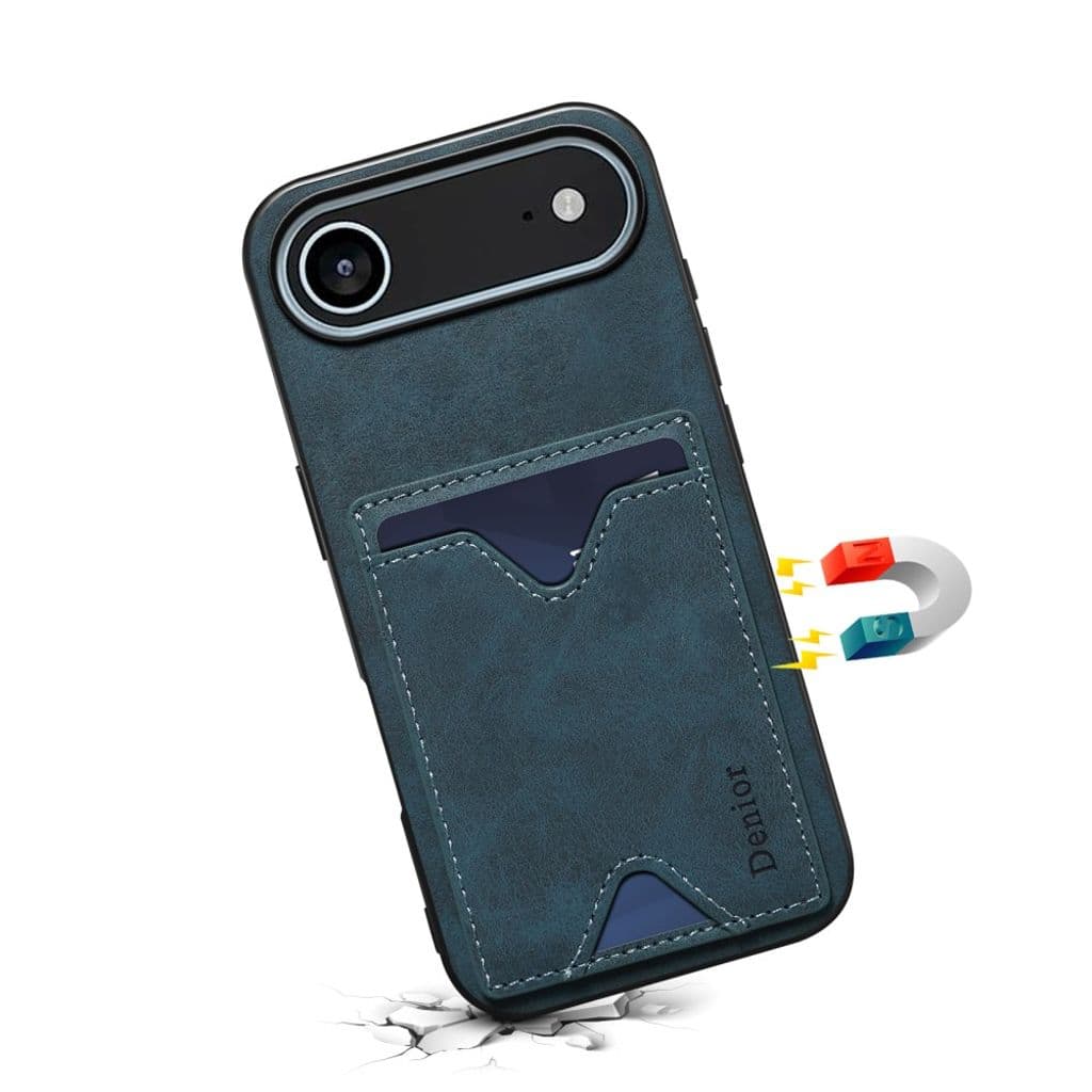 DENIOR iPhone Air Skal med stativ - Blå - Bild 3