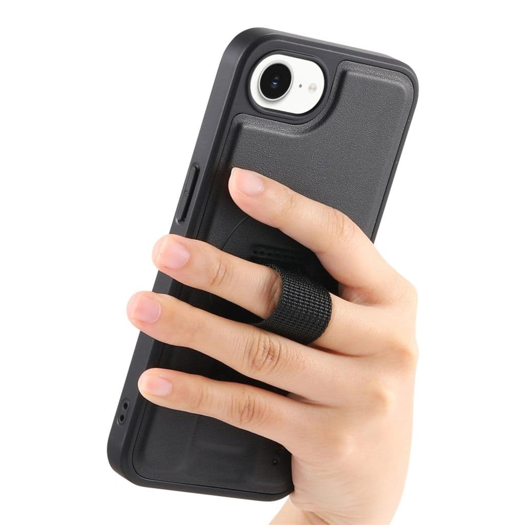 CASENEO iPhone 16e Plånboksfodral Magnetiskt RFID – Svart - Bild 11