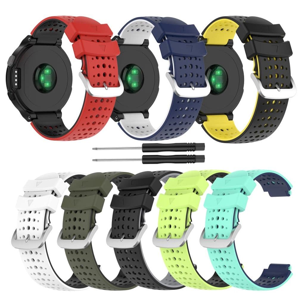 Garmin Forerunner 735XT/620/630/220/230/238 Tvåfärgat Klockarmband - Grön/Svart - Bild 8