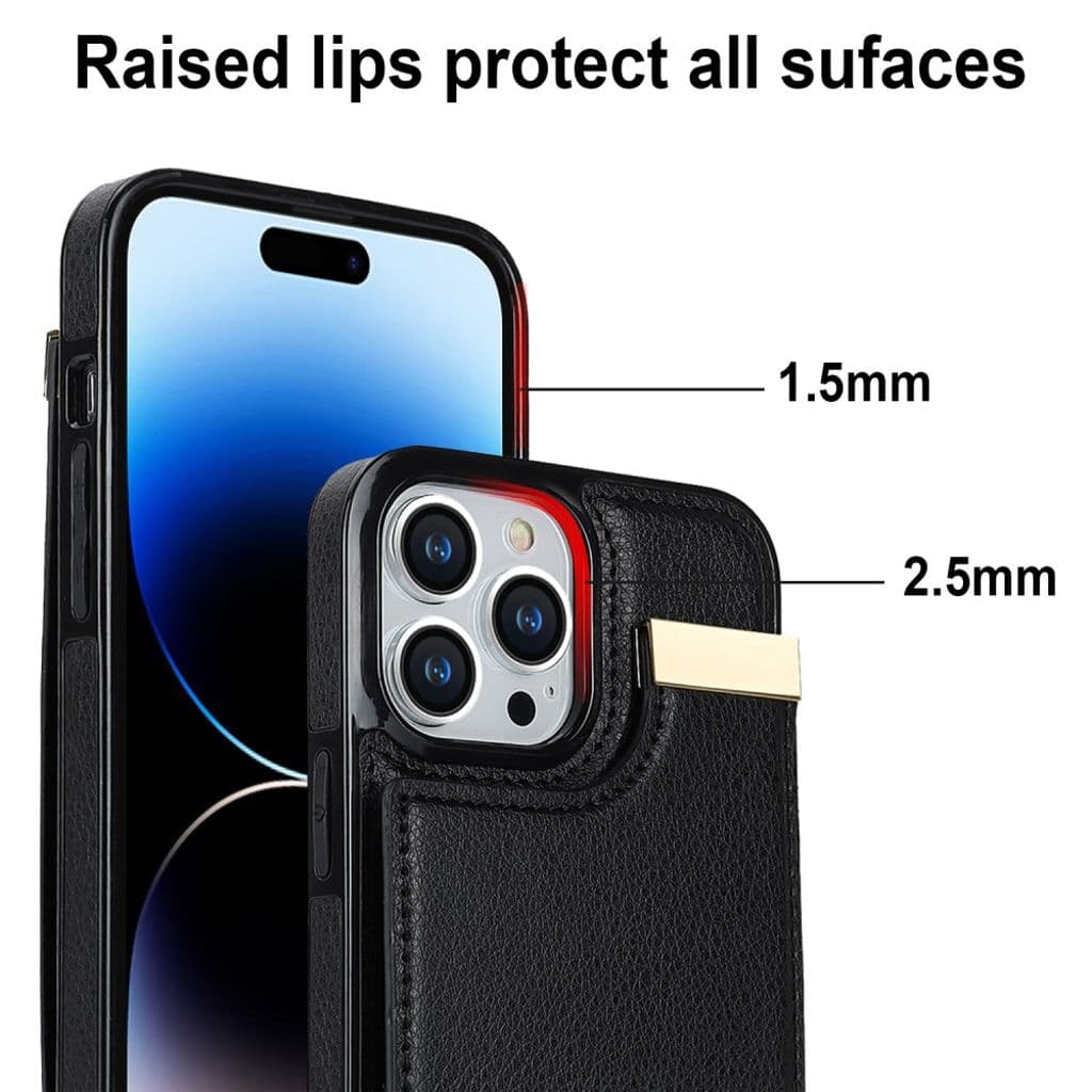 iPhone 14 Pro Skal med korthållare - Svart - Bild 6