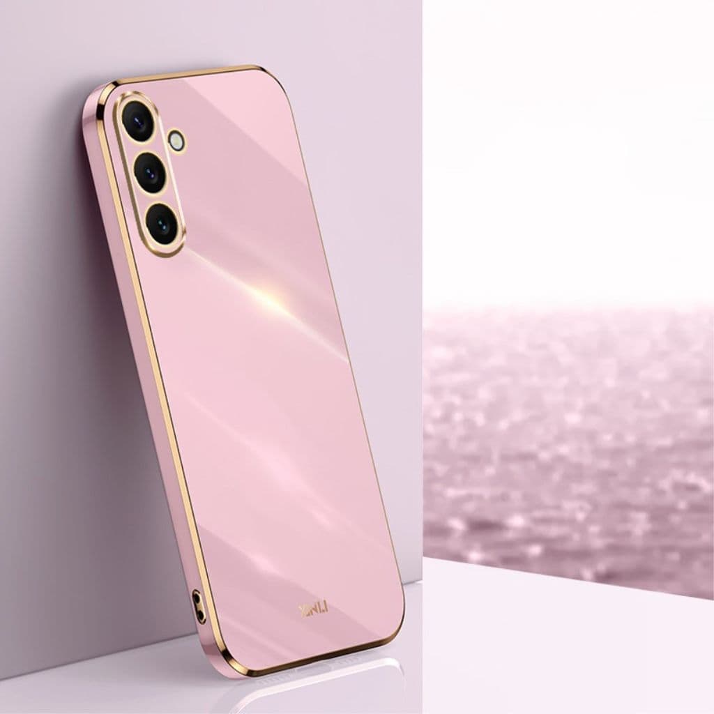 XINLI Samsung Galaxy A16 Skal med guldram - Lila