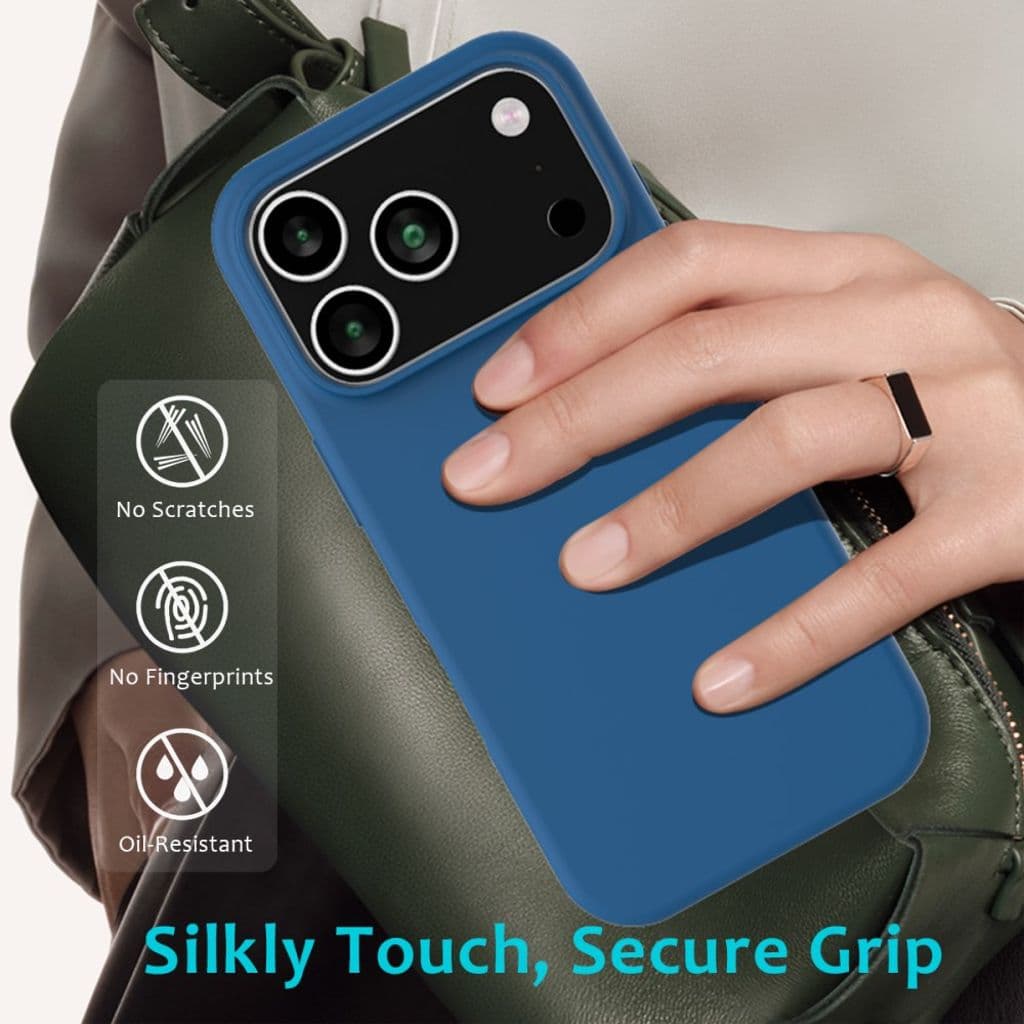 iPhone 17 Pro Max Silikonskal - Blå - Bild 7