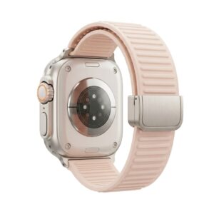 Apple Watch Silikon armband med magnetlås 49/46/44/42mm - Beige