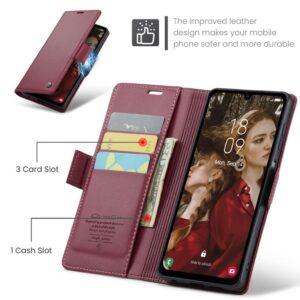 CASEME Samsung Galaxy A16 Plånboksfodral - Röd