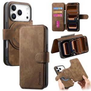 CASENEO iPhone 18 Pro Max/17 Pro Max MagSafe Fodral med avtagbar plånbok - Brun