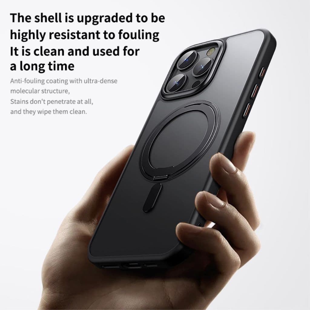 iPhone 16 Pro Max Skal med stativ - Mörkblå - Bild 4