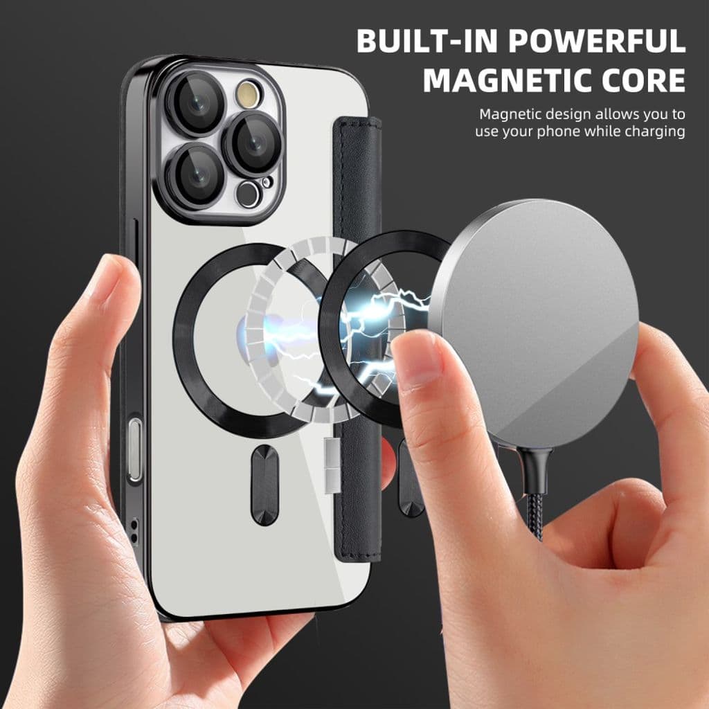 iPhone 16 Pro Max Fodral med Kortplatser - Svart