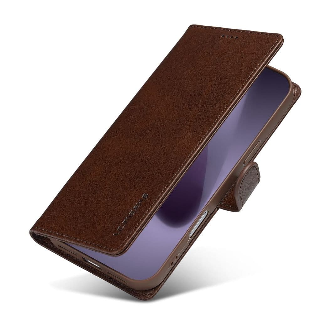 LC.IMEEKE iPhone 17 Pro Plånboksfodral med Stativ - Brun - Bild 4