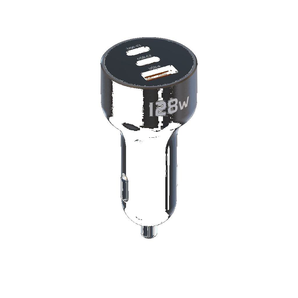 NEXTBATT Billaddare USB & USB-C, PD & Q.C3.0, 5A, 128W - Svart