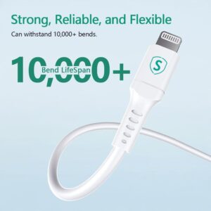 SiGN USB-C till Lightning-kabel 1m, MFi, 3A, 60W - Vit