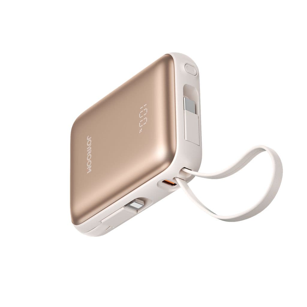 Joyroom 22.5W Powerbank 10000mAh Snabbladdning med Dubbla Kablar - Titan