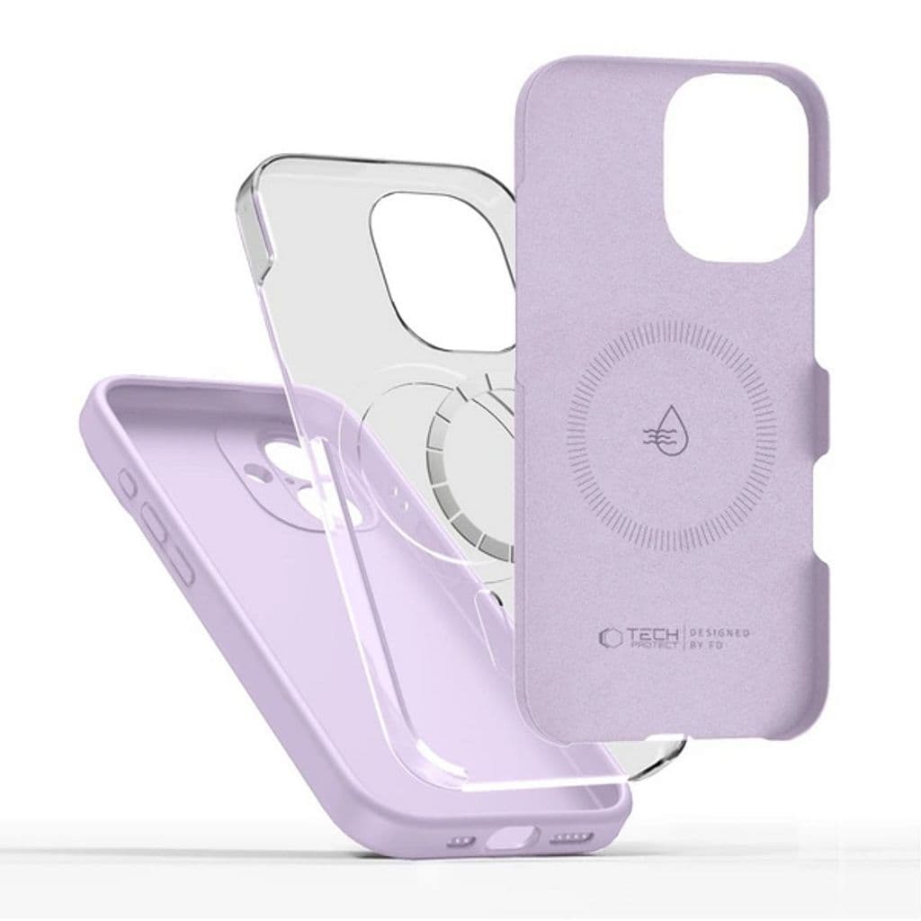 Tech-Protect Silicone MagSafe Skal for iPhone 17 - Lila - Bild 2