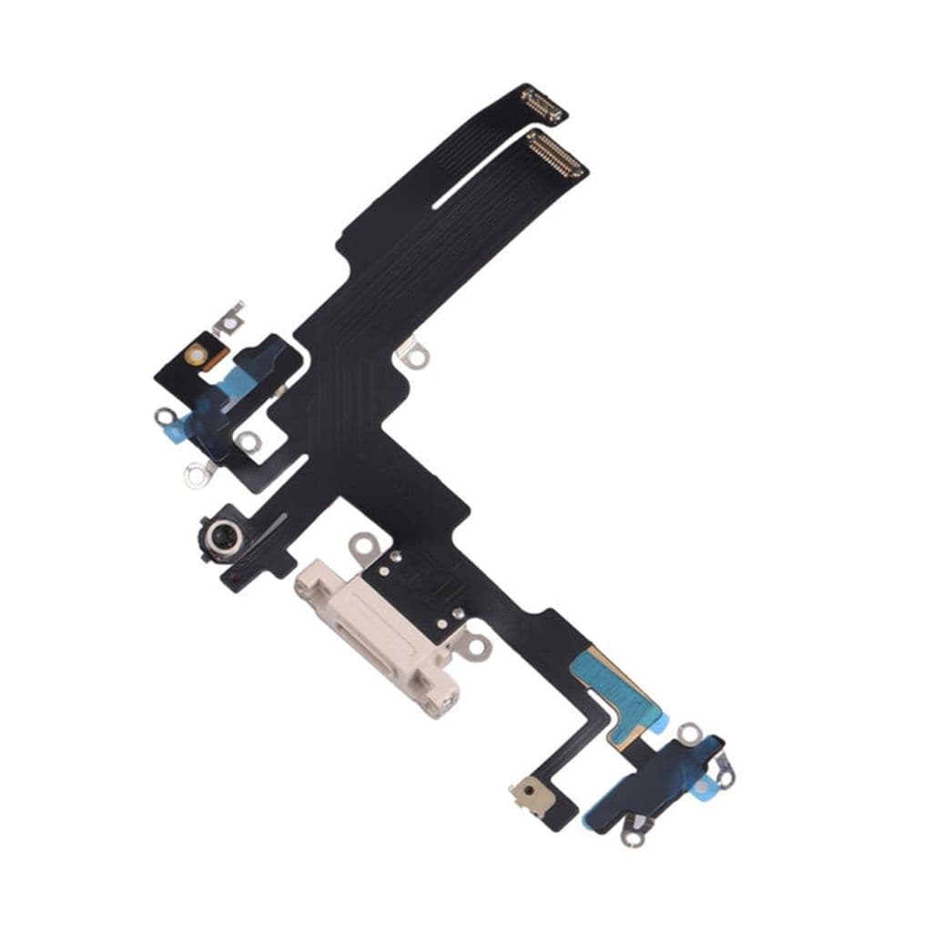 iPhone 14 Plus Original Laddningsport flex-kabel - Vit