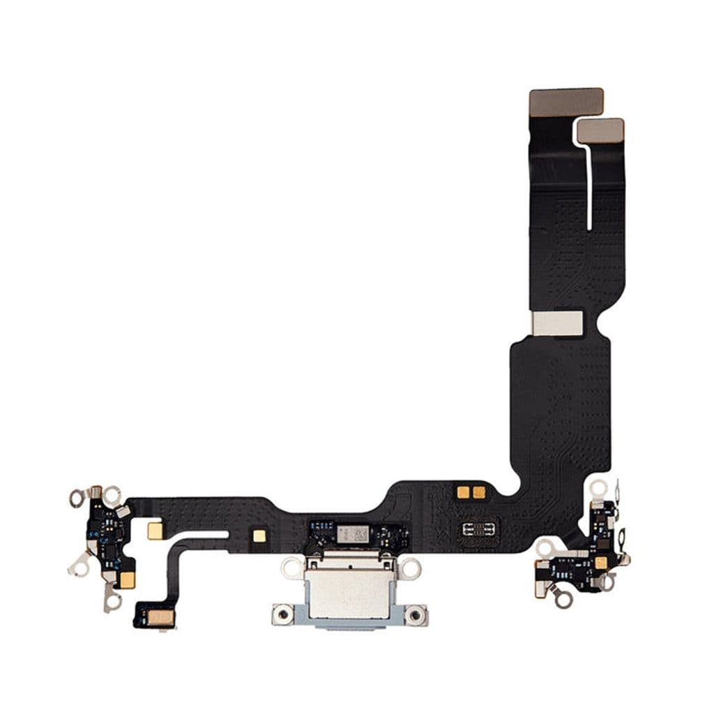 iPhone 15 Plus Original Laddningsport flex-kabel - Blå