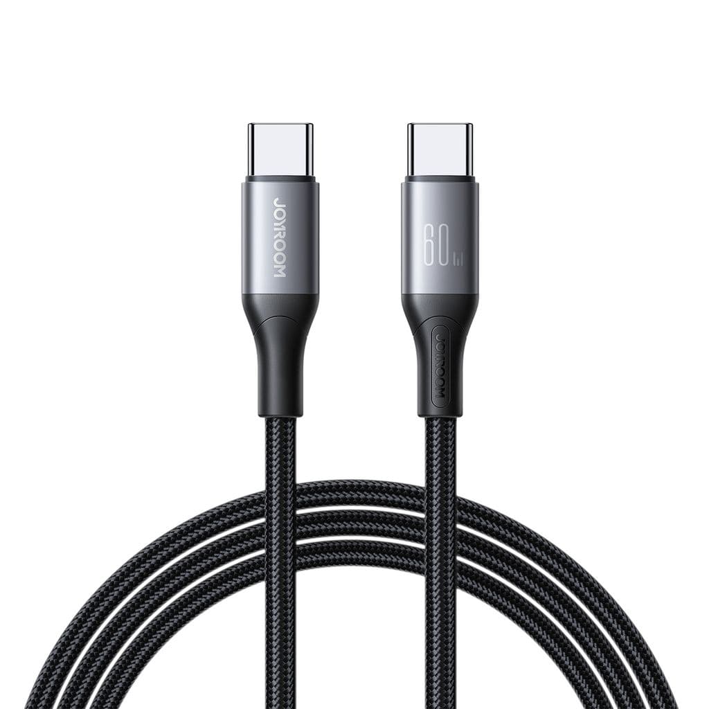 Joyroom Flash Series Snabbladdning USB-C till USB-C Kabel 60W, 1m - Svart