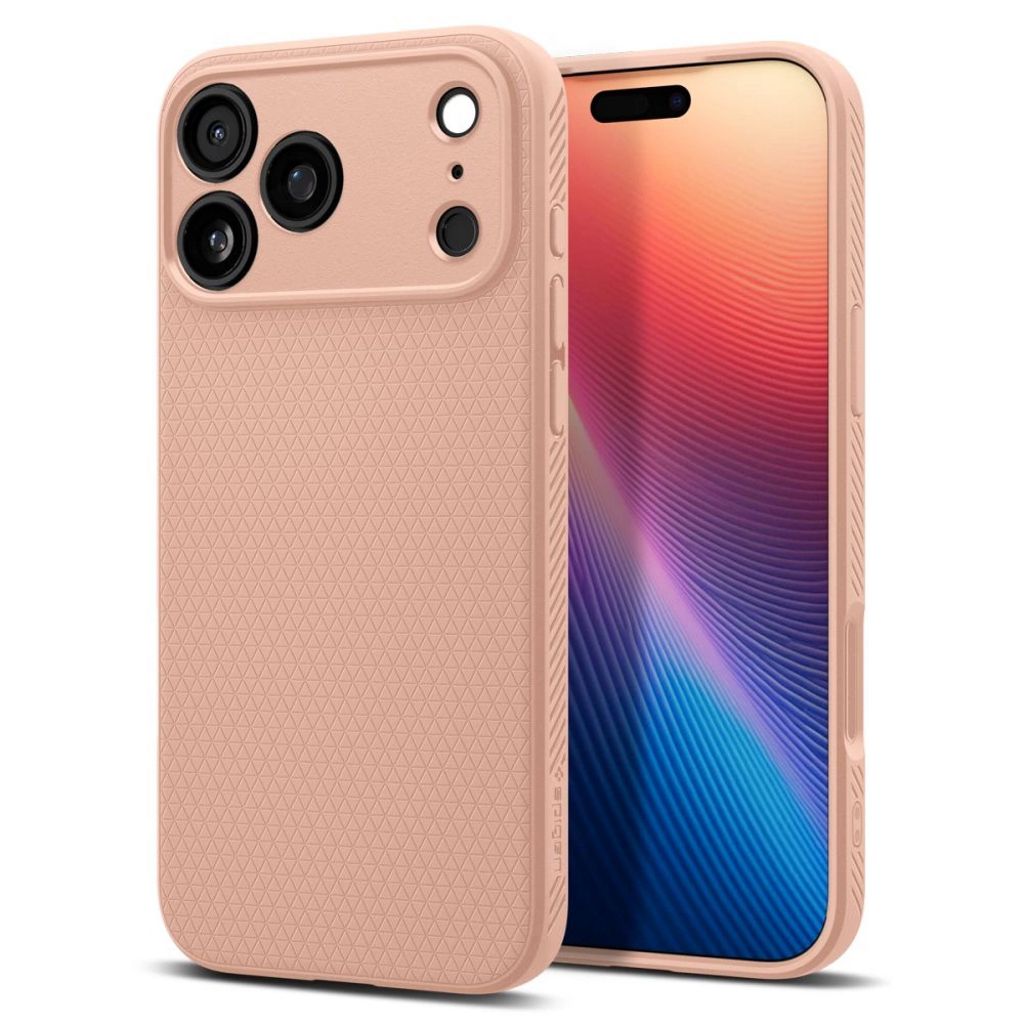 Spigen Liquid Air Skal till iPhone 17 Pro - Titanium Pink