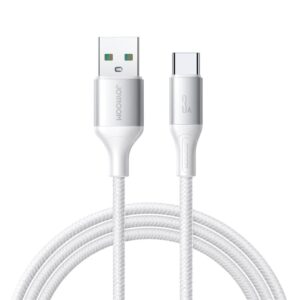 Joyroom Flash Series Snabbladdning USB-A till USB-C Kabel 3A, 2m - Vit