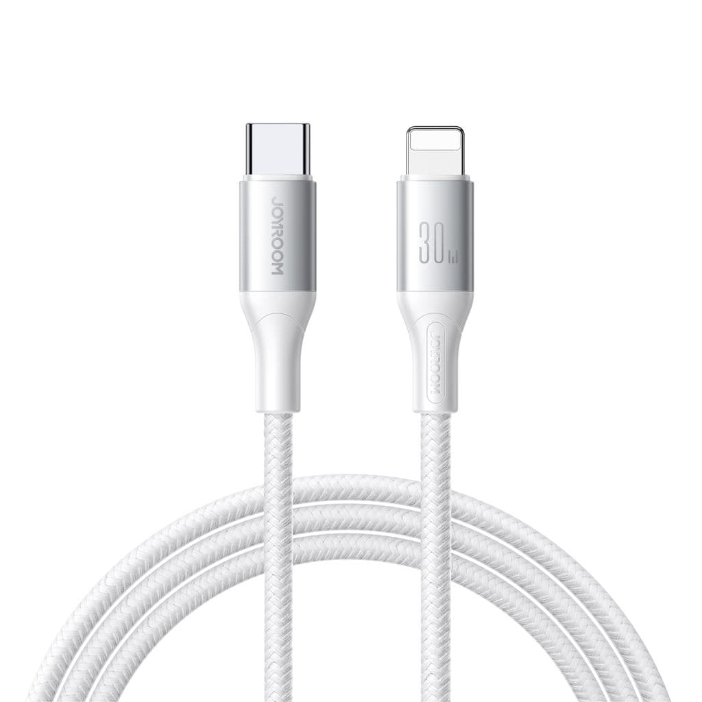 Joyroom Flash Series Snabbladdning USB-C till Lightning Kabel 30W, 1m - Vit