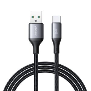 Joyroom Flash Series Snabbladdning USB-A till USB-C Kabel 3A, 2m - Svart