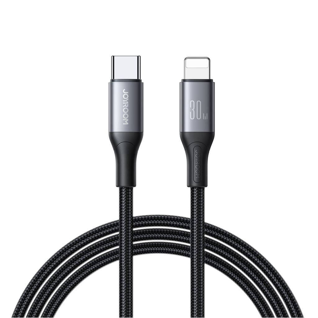 Joyroom Flash Series Snabbladdning USB-C till Lightning Kabel 30W, 1m - Svart