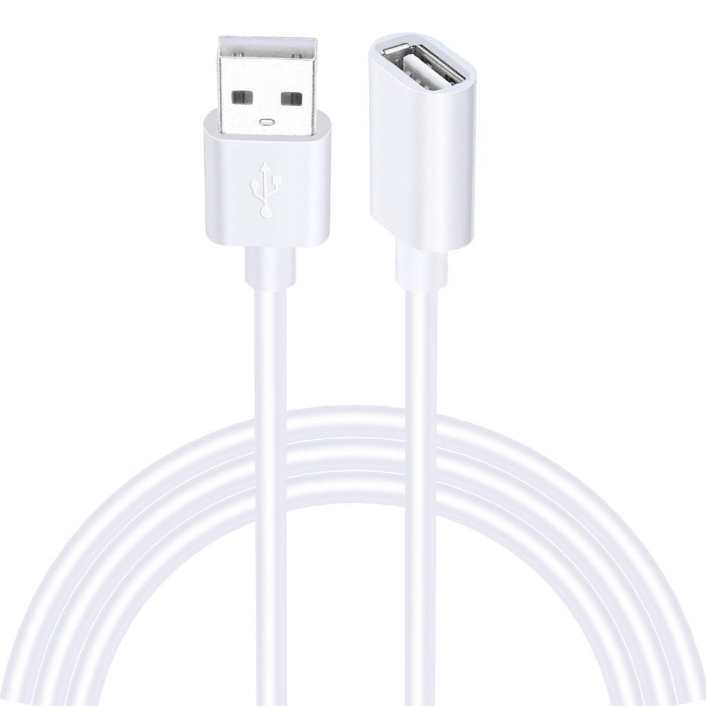 SiGN USB-A förlängningskabel 1m - Vit