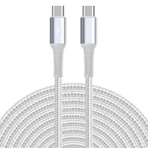 SiGN USB-C till USB-C Laddkabel 60W/3A, 5m - Vit