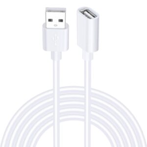 SiGN USB-A förlängningskabel 2m - Vit