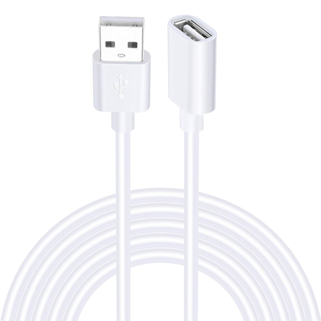 SiGN USB-A förlängningskabel 2m - Vit