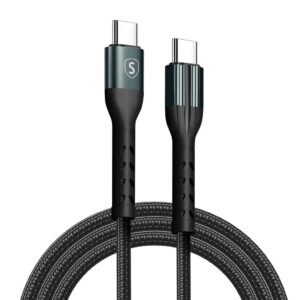 SiGN Cafule USB-C till USB-C Kabel, QC 3.0, PD, 3A, 60W, 2m