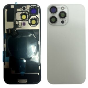 iPhone 16 Pro Baksida utan logga - Vit titan
