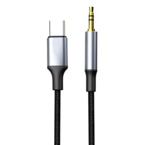 NEXTBATT USB-C till 3,5mm AUX-adapter 1m - Svart/Grå