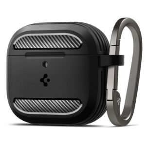 Spigen Rugged Armor Fodral för AirPods 4 - Svart